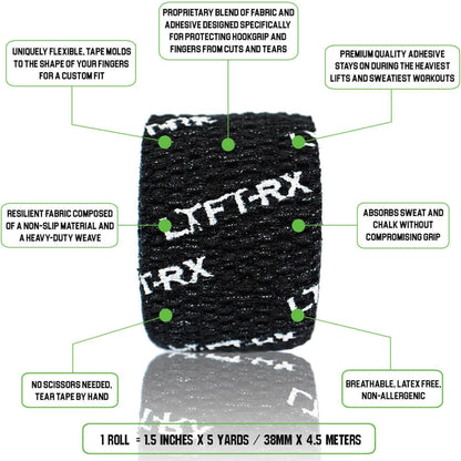 Athletic tape, grip and lift functions.