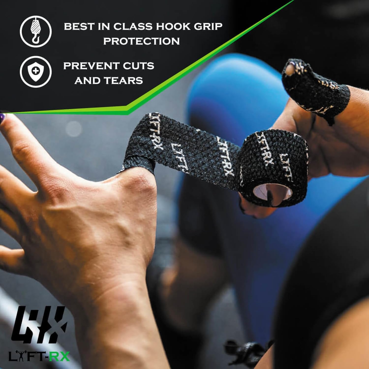 Athletic tape, grip and lift functions.
