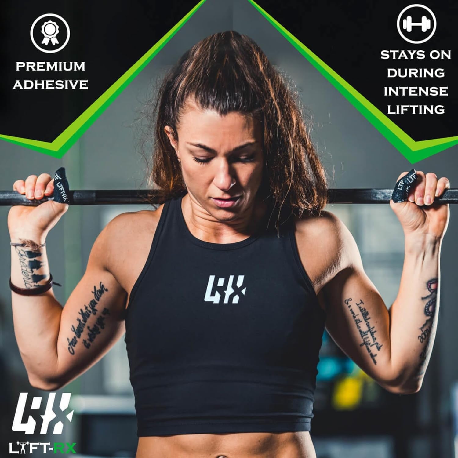 Athletic tape, grip and lift functions.